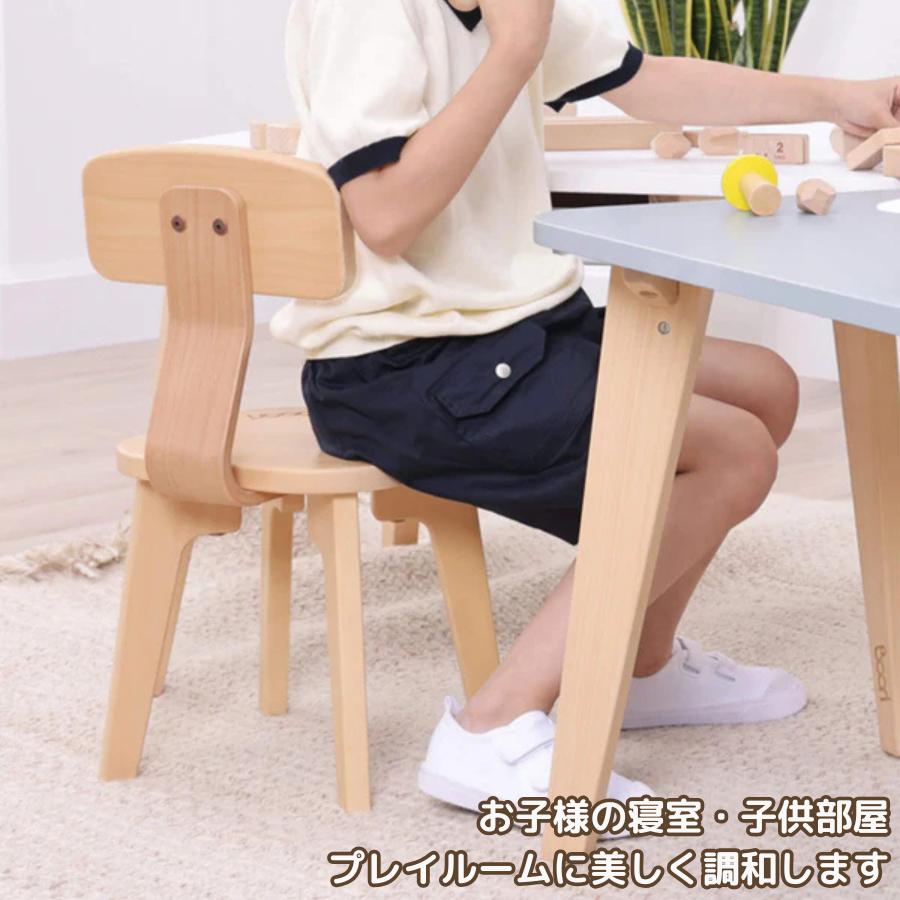 【特価15470円OFF】Boori ティディ 木製 キッズテーブル セット【テーブル+チェア2脚】【1年保証】2歳〜12歳頃まで 使える スライドトレイ付属 BK-TILT-SET |  | 07
