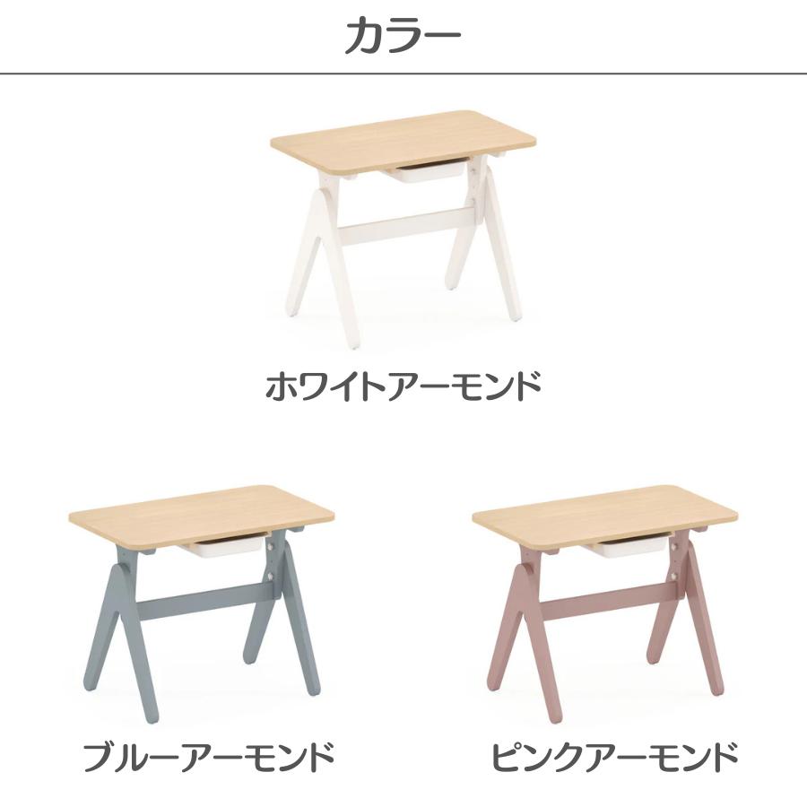 【特価3090円OFF】Boori ティディ 木製 キッズテーブル【 幅80cm×奥行48cm×高さ3段階 50cm 55cm 60cm 】1年保証 子供用テーブル スライドトレイ付属 BK-TILT |  | 13