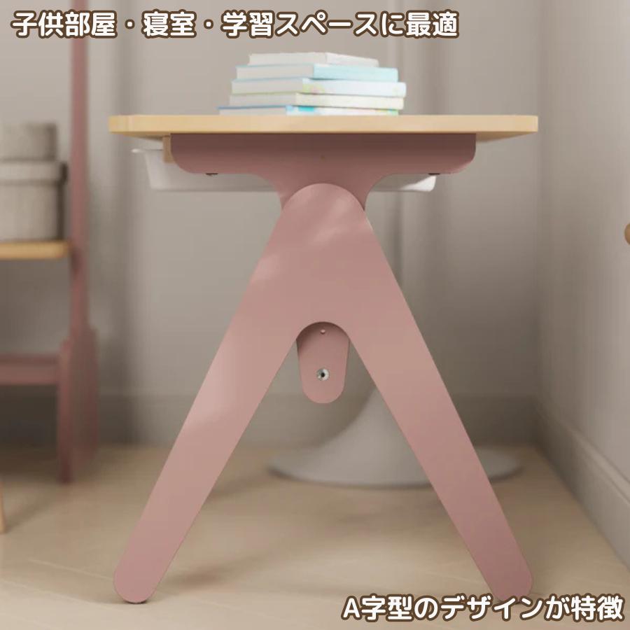 【特価3090円OFF】Boori ティディ 木製 キッズテーブル【 幅80cm×奥行48cm×高さ3段階 50cm 55cm 60cm 】1年保証 子供用テーブル スライドトレイ付属 BK-TILT |  | 11
