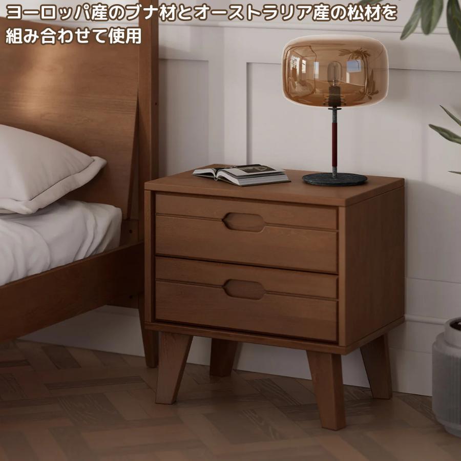 Boori バレエ 2段 引出し付き ベッドサイドテーブル 2年保証 収納 テーブル 小物収納 寝室 ベッド横 カフェ オフィス ベッドルーム 組立簡単 ブーリ BL-BA2D |  | 12