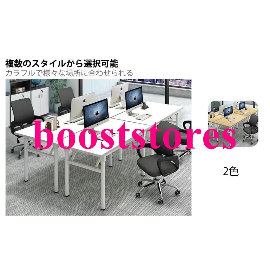 折りたたみデスク 80CM*50CM*75CM 組立不要 テーブル 在宅勤務 リモートワーク用 勉強机 家具 在宅勤務 シンプル 机 頑丈 ホワイト/木の色 丸い脚 | ブランド登録なし | 10