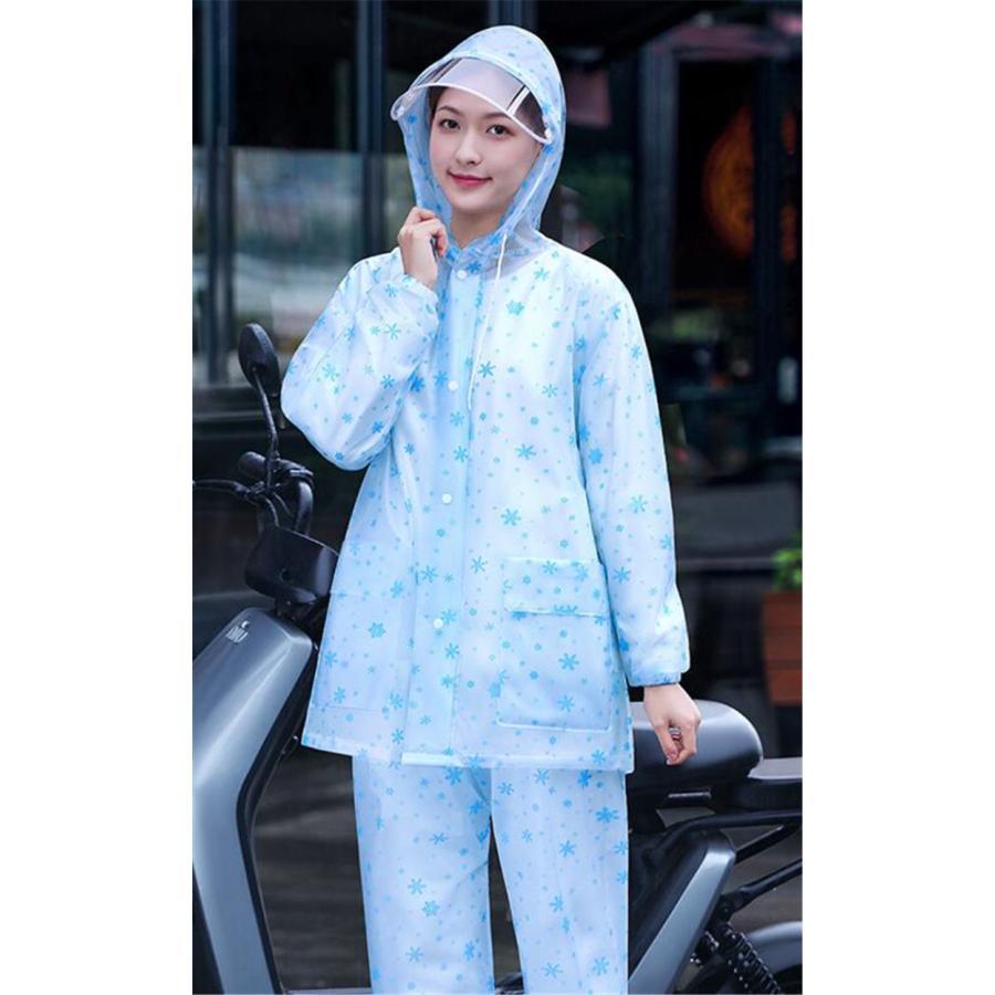 売れ筋がひ新作！ 一部 レインコート レディース 上下セット 自転車