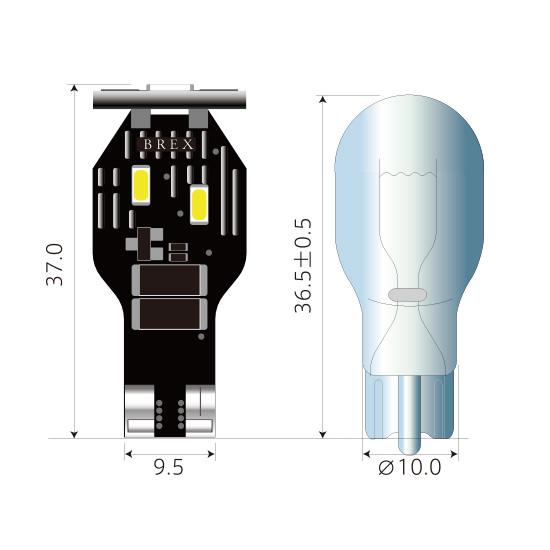 BREX(ブレックス) BLUE LINE LEDスティックウェッジバルブ(1個) T16  対応車種：輸入車全般 ［BBC531］ | BREX | 01