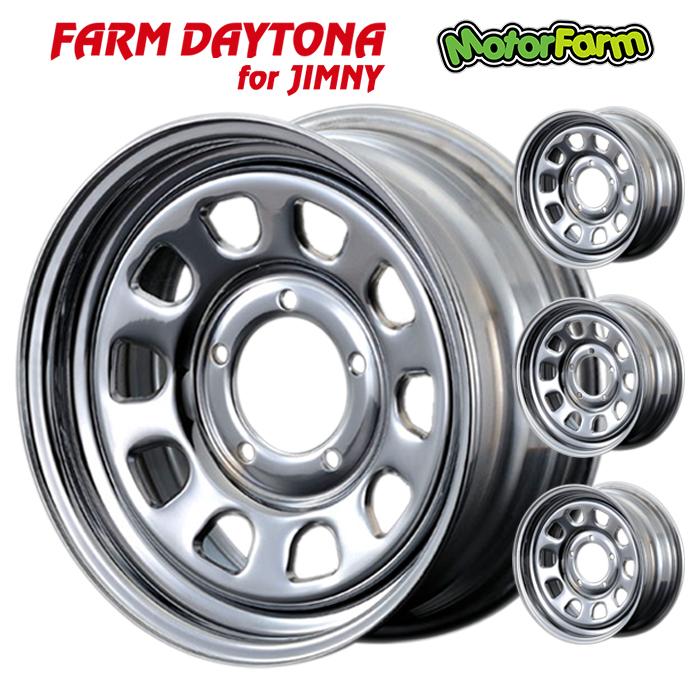 Motor Farm (モーターファーム) DAYTONA (デイトナ) 16x5.5J 5H/139.7 +20 クローム (４本セット) | Motor Farm