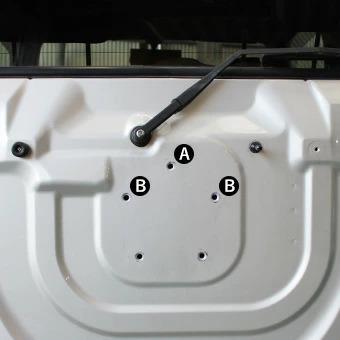 Motor Farm (モーターファーム)  ジムニー マルチナンバー取付台(スチール)+9連LEDナンバーライト | Motor Farm | 06