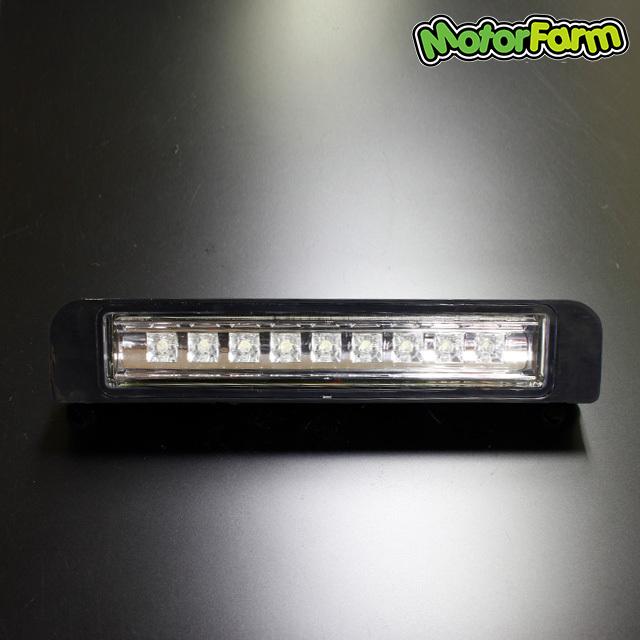 Motor Farm (モーターファーム)  ジムニー マルチナンバー取付台(ステンレス)+9連LEDナンバーライト | Motor Farm | 01