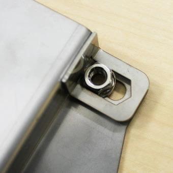 Motor Farm (モーターファーム)  ジムニー マルチナンバー取付台(ステンレス)+9連LEDナンバーライト | Motor Farm | 06