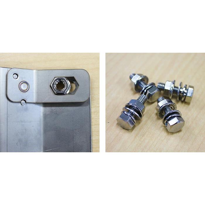 Motor Farm (モーターファーム)  ジムニー ナンバー移動取付台(ステンレス)+9連LEDナンバーライト | Motor Farm | 03