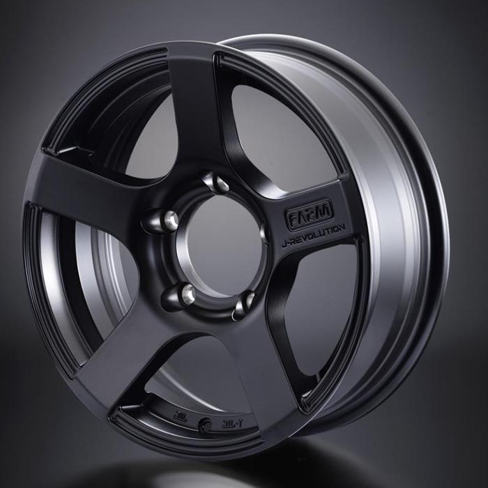 【着払い】 Motor Farm J-REVOLUTION 16x5.5J Motor Farm モーターファーム ホイール J-REVOLUTION マットブラック