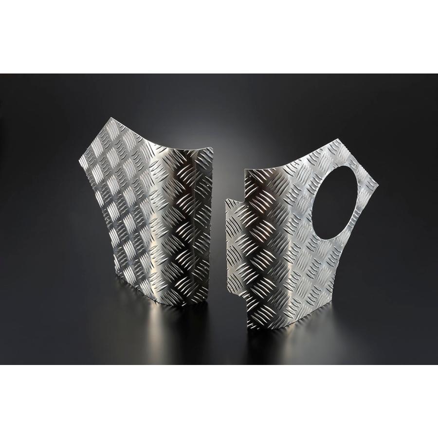 Motor Farm (モーターファーム)  ジムニー SJ30/JA71/11/22 リアコーナーガード　アルミ縞板　幌用 | Motor Farm