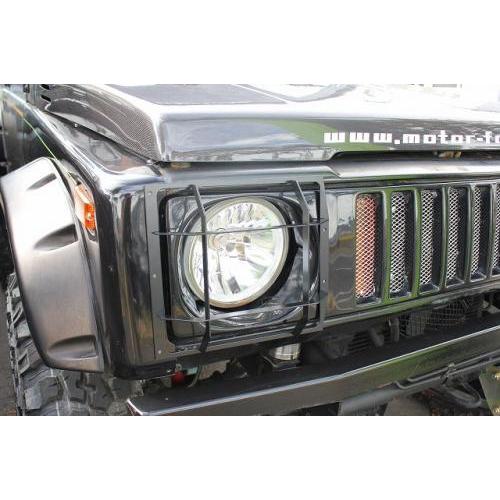 Motor Farm (モーターファーム)  ジムニー SJ30/JA71/11/JB31 ヘッドライトガード ブラック | Motor Farm | 01