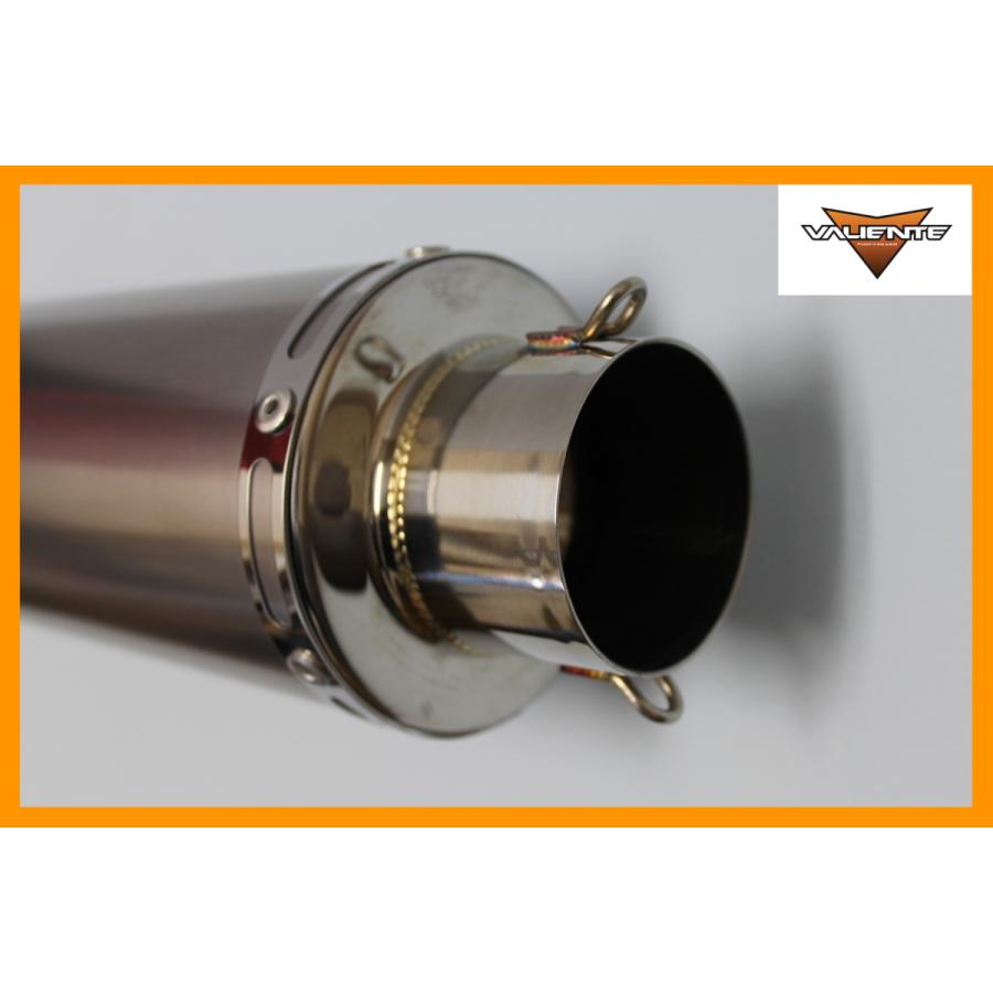 VALIENTE(バリエンテ) 汎用チタンサイレンサー 筒部分90Φ×400mm 差込口60.5Φ用