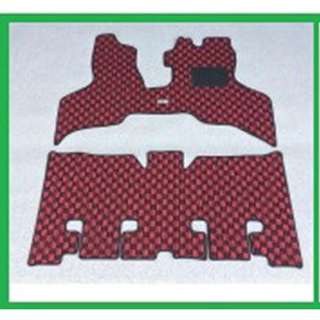 Kei-Zone 慶番フロアマット 2点セット マツダ スクラムワゴン DG17W H27/03〜〔チェックブルー〕