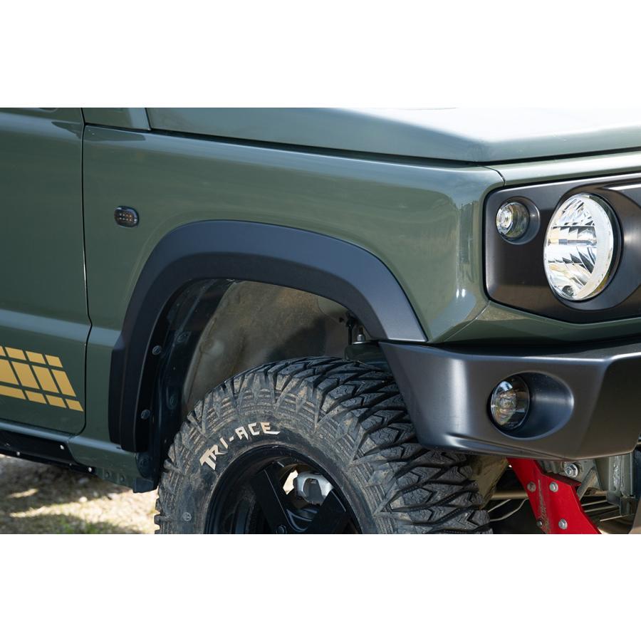 ショウワガレージ AES 9mm ワイドフェンダー ジムニー JB64用 純正バンパー風シボ調ブラック 車検対応 ［E00201］【発送先限定商品】 | Showa Garage | 07
