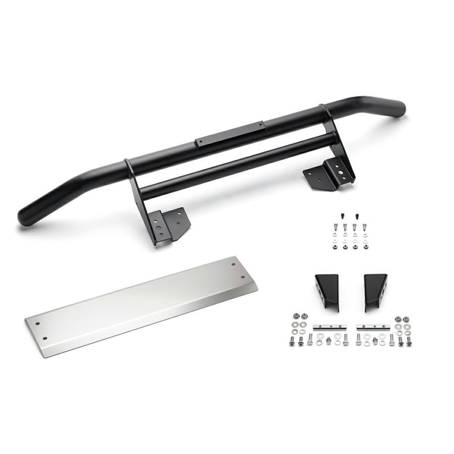 ショウワガレージ アイアンバンパー フロント ジムニー JB64用 ブラック［スキッドプレート シルバー］セット[E00923]【発送先限定商品】 | Showa Garage