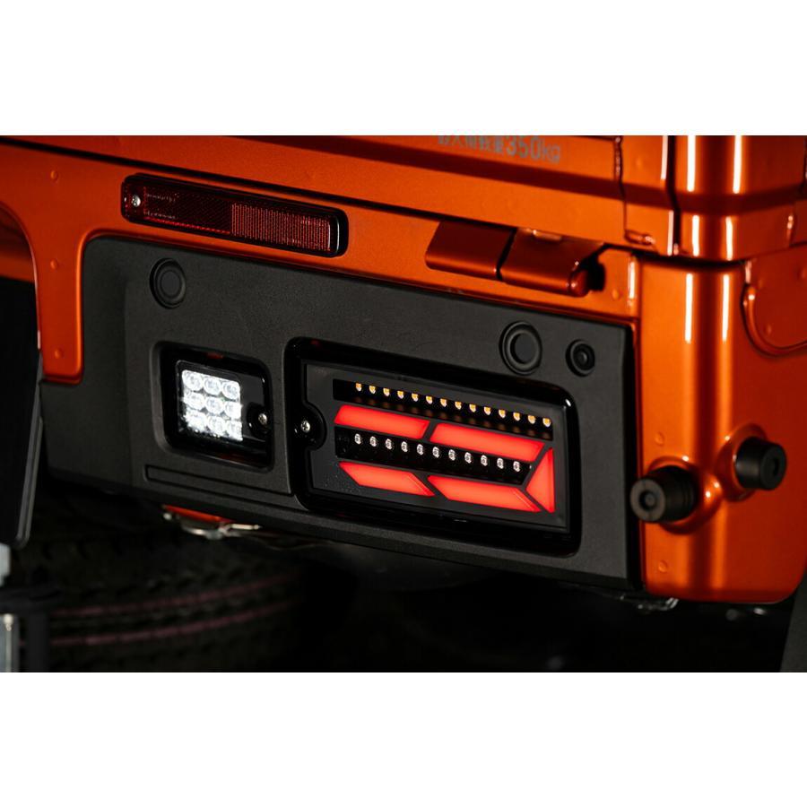 ショウワガレージ LEDテールランプ ハイゼットトラック S500後期/S510後期用 (ライトスモーク/レッドバー) ［E30091］ | Showa Garage | 02