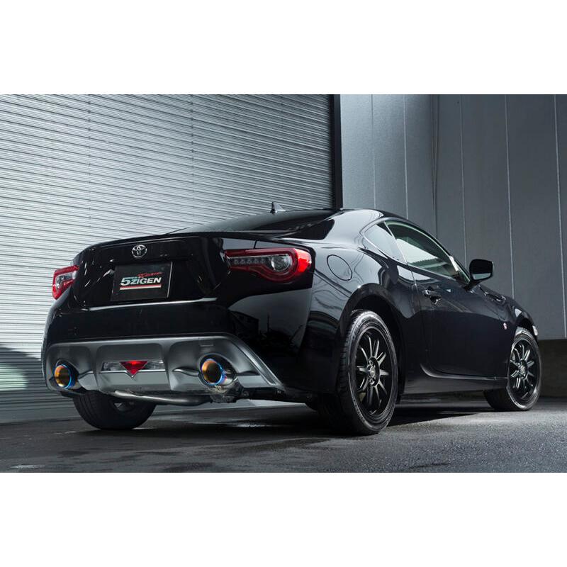 5ZIGEN SPマフラー スバル BRZ 前期型 DBA-ZC6 FA20 (H24/7〜H28/7) ブルーテール 114Φカール 左右出し 車検対応(新基準適合)|bootspot|02