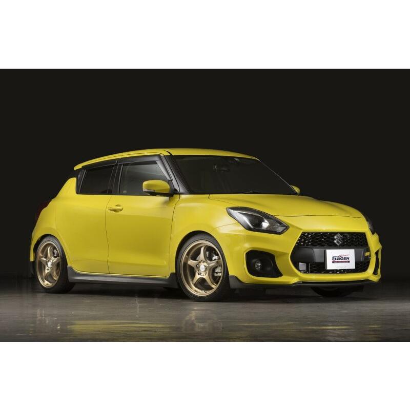 5ZIGEN FN01R-C STV 17インチX7.0J 5H/114.3 +45 マットブラック+マシニング [4本セット] アルミホイールの画像