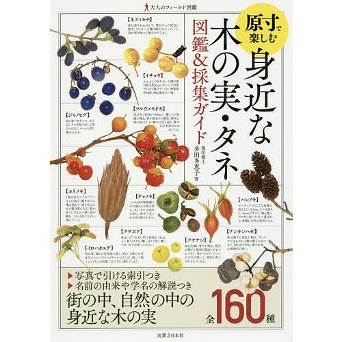 毎日クーポン有 原寸で楽しむ身近な木の実 タネ図鑑 採集ガイド 多田多恵子