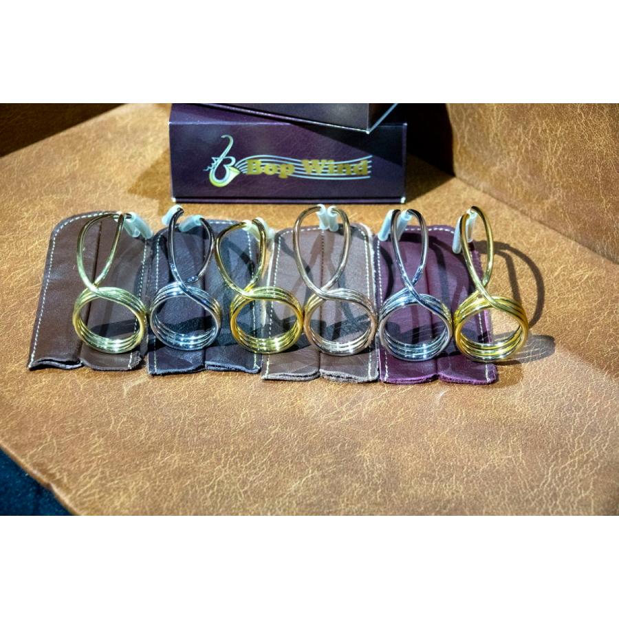 Wired Ligature ワイヤーリガチャー ブラス アルトラバー テナーラバー 楽器（サックス） 1Bop Wind Online