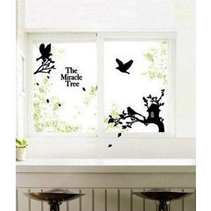 ウォールステッカー 転写式タイプ 鳩 木 鳥かご |  | 01