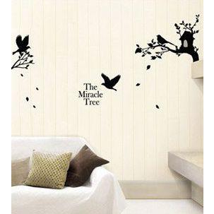 ウォールステッカー 転写式タイプ 鳩 木 鳥かご |  | 03