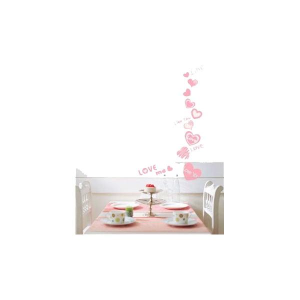 ウォールステッカー 転写式タイプ ピンクのハート |  | 01