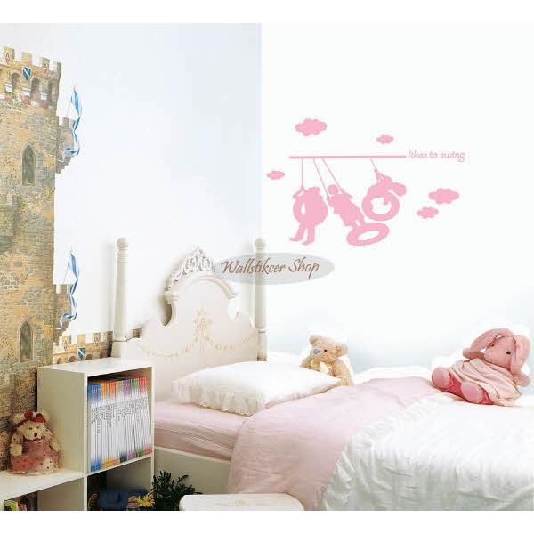 ウォールステッカー 転写式タイプ ぶらんこや人 |  | 01