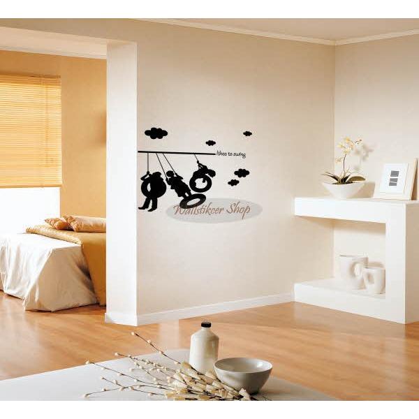 ウォールステッカー 転写式タイプ ぶらんこや人 |  | 03