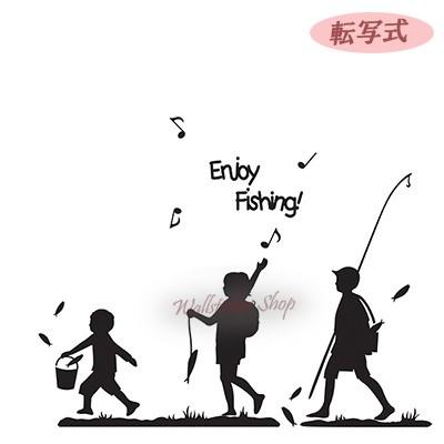 ウォールステッカー 転写式タイプ 釣り | 