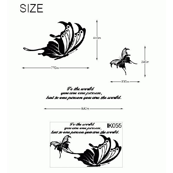 ウォールステッカー 転写式タイプ 蝶 |  | 01