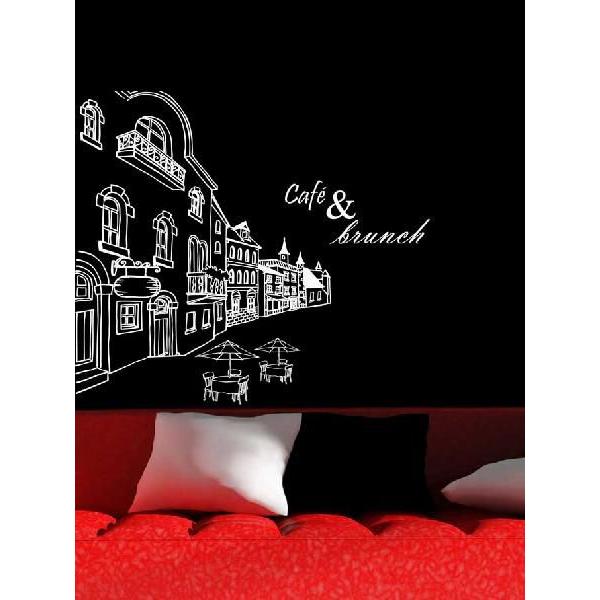 ウォールステッカー 転写式タイプ ヨーロッパのカフェ通り |  | 04