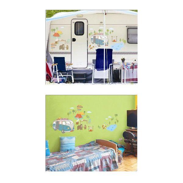 ウォールステッカー シール はがせる 壁 北欧 キャンプ? |  | 02