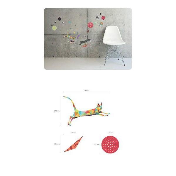 ウォールステッカー 柄 シール 猫 遊び |  | 02