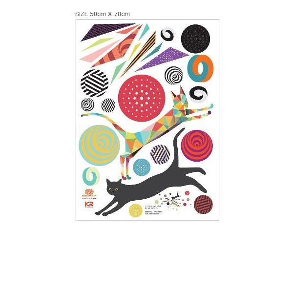 ウォールステッカー 柄 シール 猫 遊び |  | 03