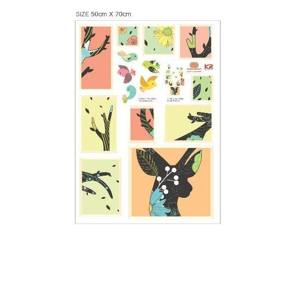 ウォールステッカー 柄 シール 鹿 |  | 03