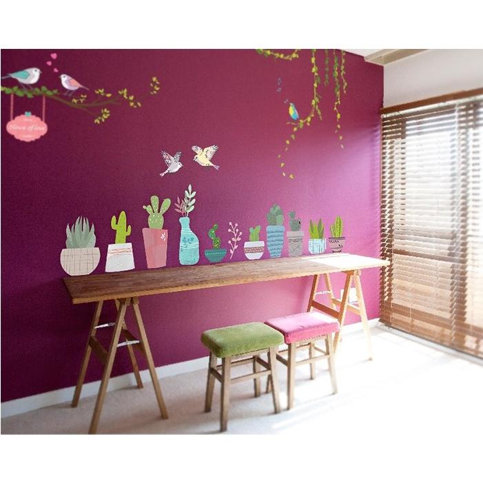 ウォールステッカー シール はがせる 壁 北欧 サボテン |  | 01