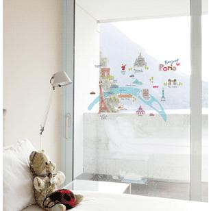 ウォールステッカー シール はがせる 壁 北欧 パリ エッフェル塔 |  | 01