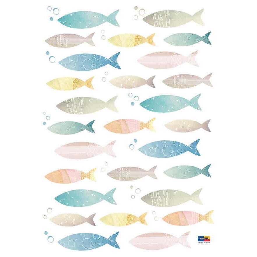 ウォールステッカー シール はがせる 壁 北欧 魚 |  | 04