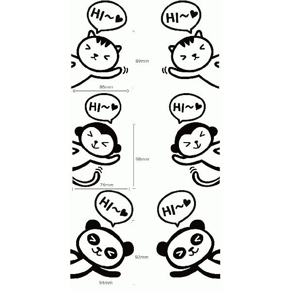 ウォールステッカー 転写式タイプ |  | 01