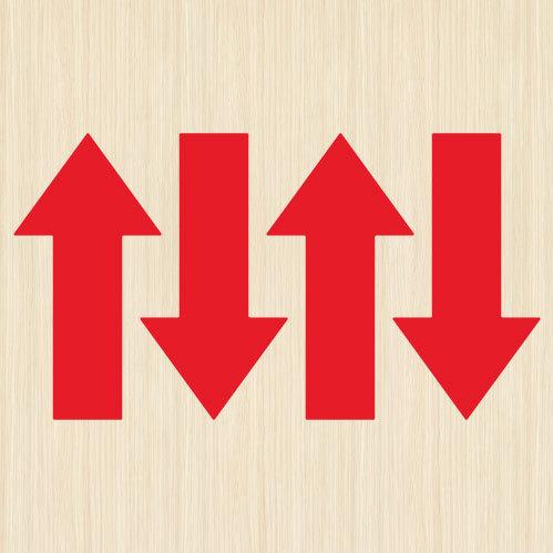 ウォールステッカー 矢印 シール ステッカー 誘導シール | 