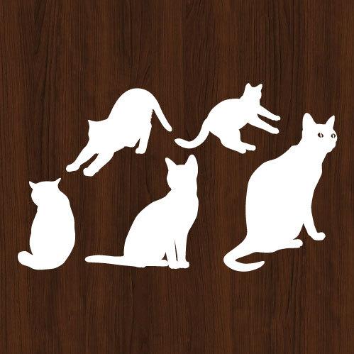 ウォールステッカー 猫 ネコ ねこ 黒猫 シール 動物 |  | 06
