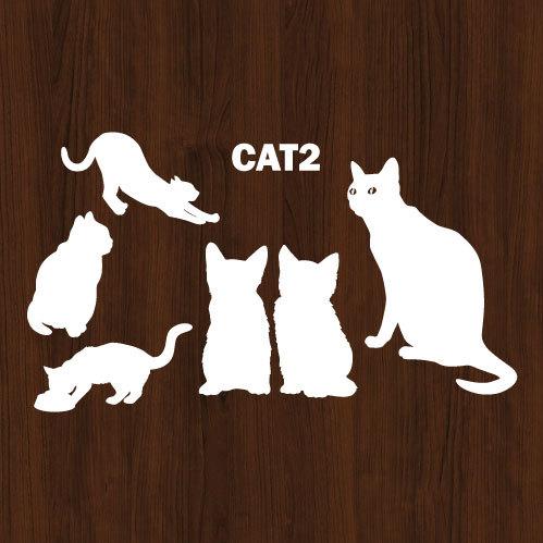 ウォールステッカー 猫 ネコ ねこ 黒猫 シール |  | 06