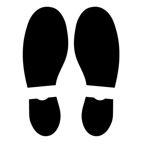 足形 靴形 足跡 靴跡 シール ウォールステッカー 17cm Tr Shoes105 Tu ビッグスマイル 通販 Yahoo ショッピング