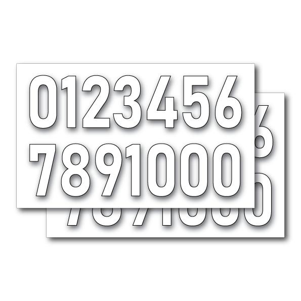 数字 ナンバー 番号 ステッカー シール 2枚セット 1cm 2cm 3cm 4cm 5cm 6cm 7cm タイプ2 背番号 メニュー 価格 デカール 屋外耐候年数5年シート仕様 |  | 02