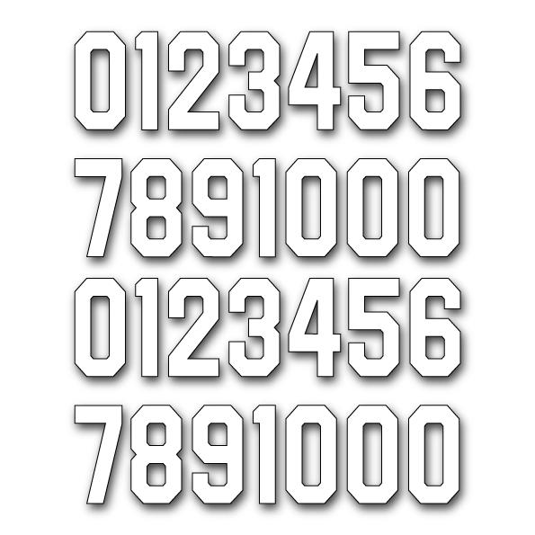 数字 ナンバー 番号 ステッカー シール 2枚セット 1cm 2cm 3cm 4cm 5cm 6cm 7cm タイプ1 背番号 メニュー 価格 デカール 屋外耐候年数5年シート仕様 |  | 02