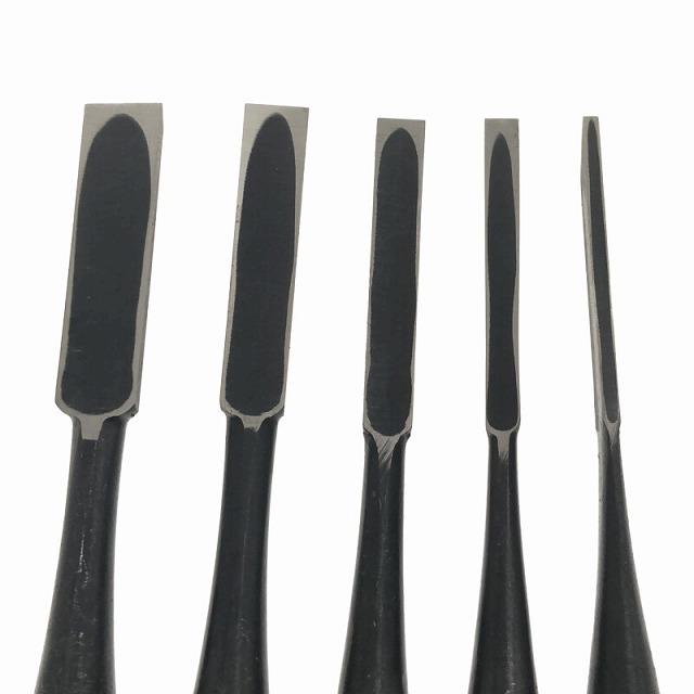 ☆未使用品☆忠綱 面取 赤樫柄 10本組 最高級鏨 たたき蚤 ノミ ☆未使用品☆忠綱 面取 赤樫柄 10本組 最高級鏨 たたき蚤 ノミ