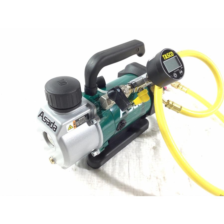 アサダ ☆美品☆ASADA 充電式真空ポンプ 1.5CFM-B 本体 ケース 