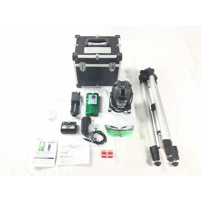 テクノ LTC-GX910PD 墨出し器 受光器/三脚/ケース付き 右ガラス部分