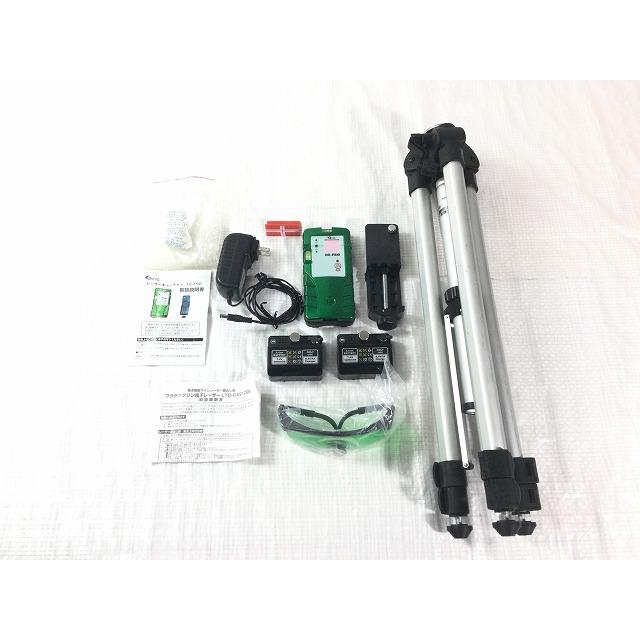 テクノ LTC-GX910PD 墨出し器 受光器/三脚/ケース付き 右ガラス部分